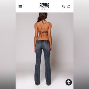 REVICE Dark Blue Flare Jeans